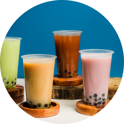 People enjoying bubble tea